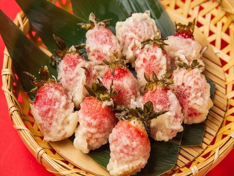 子供も喜ぶ♡苺の天ぷら！